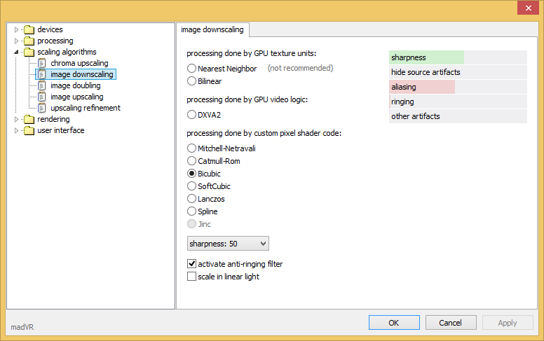madVR image downscaling
